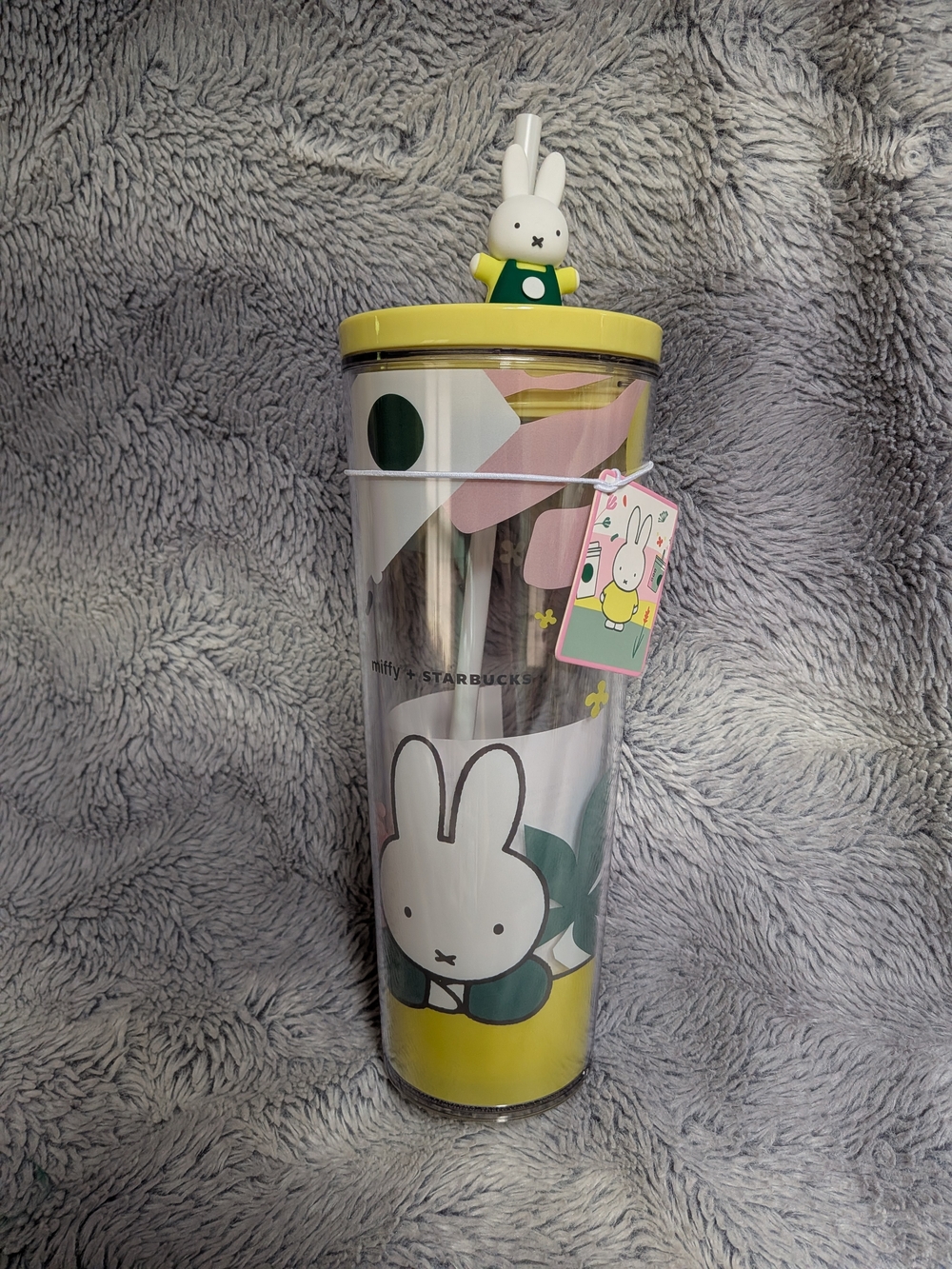 Starbucks x Miffy Yellow Bunny Tumbler with Lid BNWT